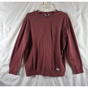 Eddie Bauer Men's Burgundy Red Cotton Blend Sweatshirt Size TXL